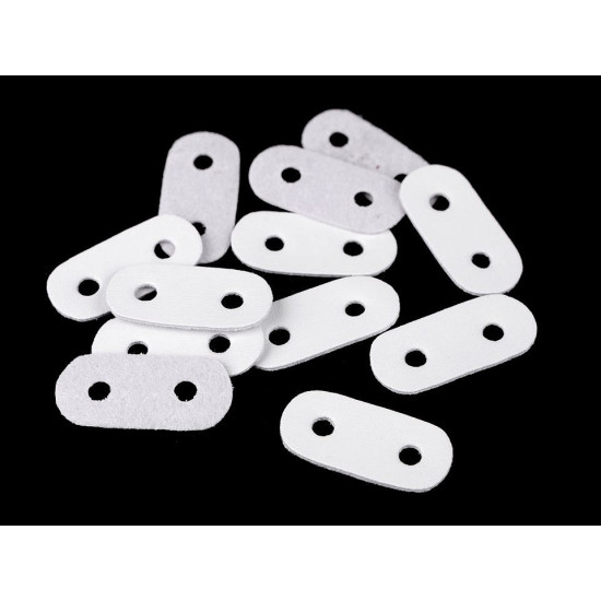 Opritori șnur, piele ecologică, 16x34 mm - Negru (100 Bucăți) Opritori șnur, piele ecologică, 16x34 mm - Negru (100 Bucăți)