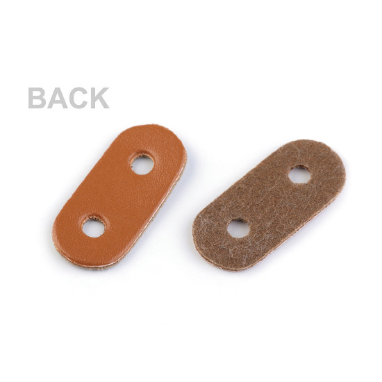 Opritori șnur, piele ecologică, 16x34 mm - Negru (100 Bucăți) Opritori șnur, piele ecologică, 16x34 mm - Negru (100 Bucăți)