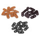 Opritori șnur, piele ecologică, 16x34 mm - Negru (100 Bucăți) Opritori șnur, piele ecologică, 16x34 mm - Negru (100 Bucăți)