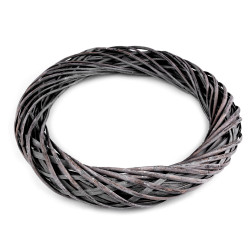 Coroniță ratan, ø30 cm - Gri neutral (4 Bucăți)