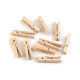 Cârlige lemn, 7x48 mm - Natural deschis (10 Bucăți)