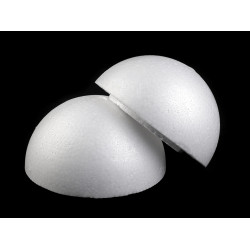 Bilă polistiren din 2 bucăți, ø14,5 cm - Alb (1 Bucată)