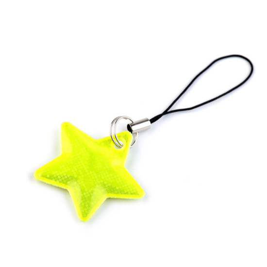 Agăţătoare reflectorizantă pentru fermoar steluță - Verde pastel (30 Bucăți)