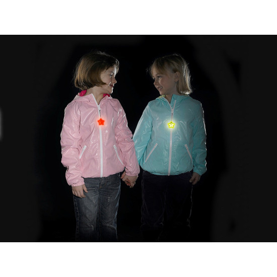 Agăţătoare reflectorizantă pentru fermoar steluță - Verde pastel (30 Bucăți)