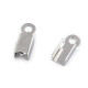 Capat șnur, 4x9 mm - Platinum (50 Bucăți) Capat șnur, 4x9 mm - Platinum (50 Bucăți)