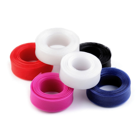 Rijelină fină, lățime 1,5 cm - Negru (20 Metri) Rijelină fină, lățime 1,5 cm - Negru (20 Metri)