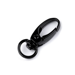 Carabină metalică pivotantă, gaură 10 mm - Lac negru (100 Bucăți)