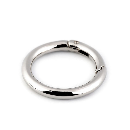 Inel carabină, ø34 mm - Nichel negru (30 Bucăți)