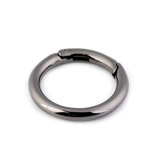 Inel carabină, ø34 mm - Nichel negru (30 Bucăți)