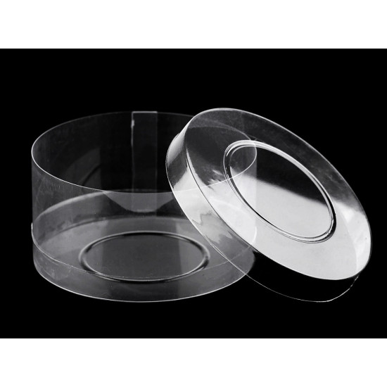 Cutie din plastic transparent cu capac - Transparent (20 Bucăți) Cutie din plastic transparent cu capac - Transparent (20 Bucăți)