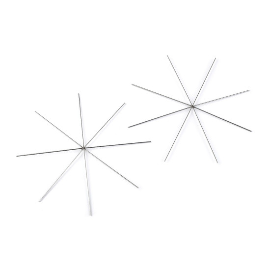 Bază pentru steluţă din mărgele, ø10 cm - Platinum (50 Bucăți) Bază pentru steluţă din mărgele, ø10 cm - Platinum (50 Bucăți)