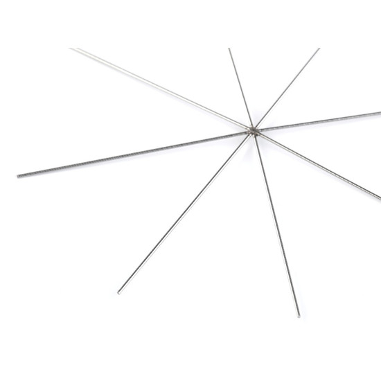 Bază pentru steluţă din mărgele, ø10 cm - Platinum (50 Bucăți) Bază pentru steluţă din mărgele, ø10 cm - Platinum (50 Bucăți)