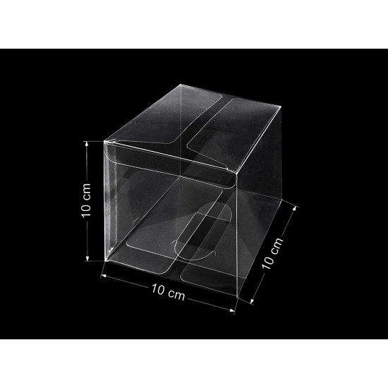 Cutie din plastic transparent - Transparent (50 Bucăți) Cutie din plastic transparent - Transparent (50 Bucăți)