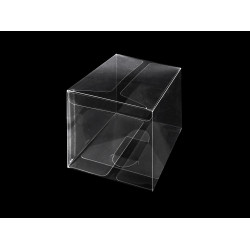 Cutie din plastic transparent - Transparent (10 Bucăți)