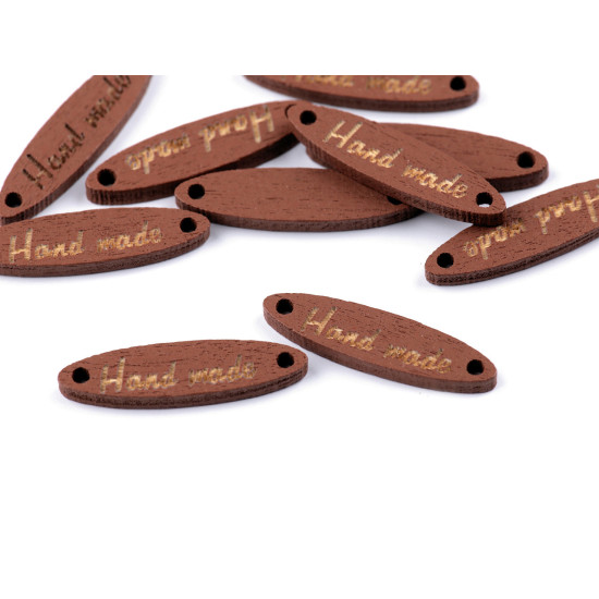 Etichete lemn hand made, 6x27 mm - Alb (100 Bucăți) Etichete lemn hand made, 6x27 mm - Alb (100 Bucăți)