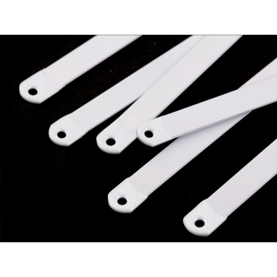 Balene metalice pentru corset, lățime 8 mm - Alb (2 Bucăți)