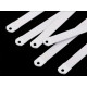 Balene metalice pentru corset, lățime 8 mm - Alb (2 Bucăți)