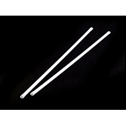 Balene metalice pentru corset, lățime 8 mm - Alb (2 Bucăți)