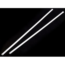 Balene metalice pentru corset, lățime 8 mm - Alb (2 Bucăți)