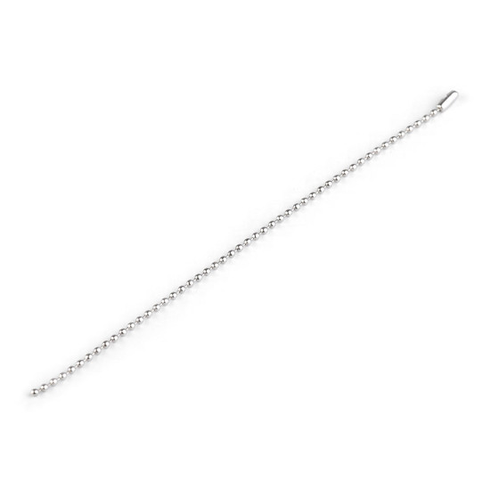 Lanț cu bile, 18 cm - Nichel (10 Bucăți) Lanț cu bile, 18 cm - Nichel (10 Bucăți)