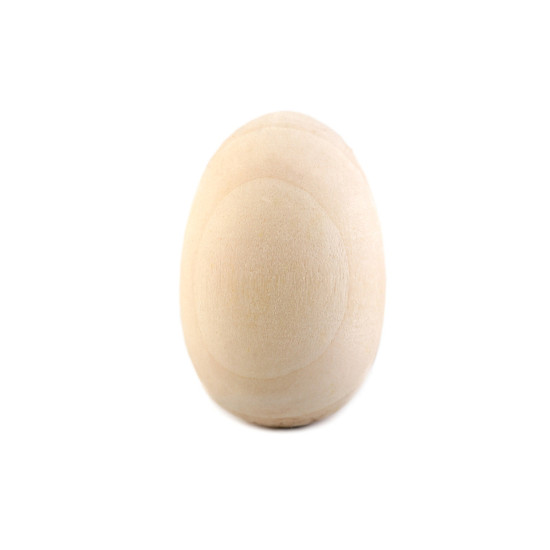 Ou din lemn / cap figurină, 25x40 mm - Natur (1 Bucată) Ou din lemn / cap figurină, 25x40 mm - Natur (1 Bucată)