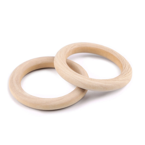 Inele din lemn pentru perdele, ø70 mm - Natural deschis (2 Bucăți) Inele din lemn pentru perdele, ø70 mm - Natural deschis (2 Bucăți)
