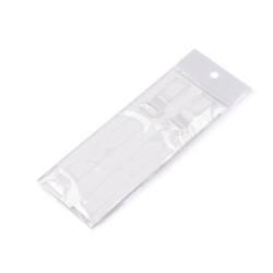 Bretele sutien transparente, 10 mm, 15 mm - Transparent (1 Pereche)