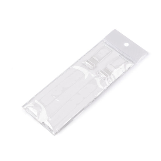 Bretele sutien transparente, 10 mm, 15 mm - Transparent (50 Perechi)