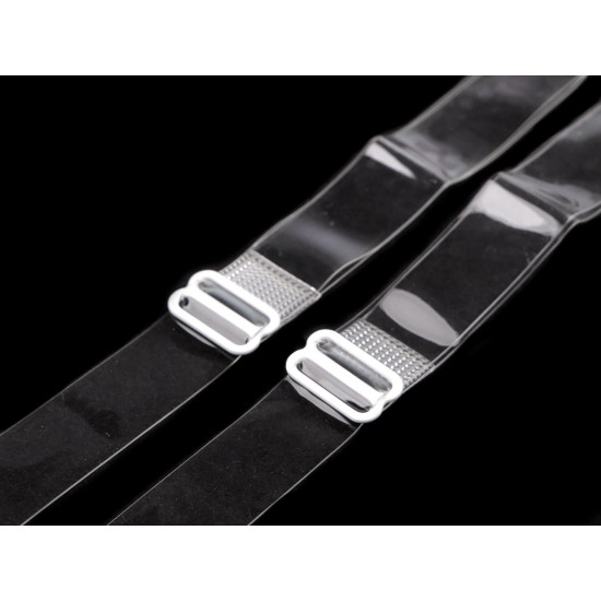 Bretele sutien transparente, 10 mm, 15 mm - Transparent (50 Perechi)