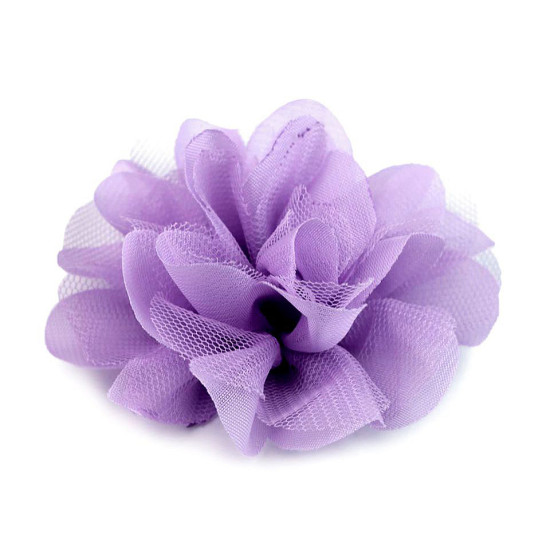 Flori din șifon, ø8 si 9 cm - Albastru azur (40 Bucăți) Flori din șifon, ø8 si 9 cm - Albastru azur (40 Bucăți)