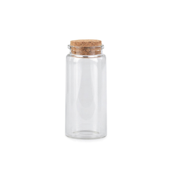 Sticluță cu dop de plută, 130 ml - Transparent (1 Fiolă) Sticluță cu dop de plută, 130 ml - Transparent (1 Fiolă)