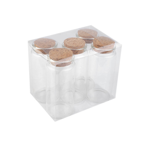 Sticluță cu dop de plută, 130 ml - Transparent (1 Fiolă) Sticluță cu dop de plută, 130 ml - Transparent (1 Fiolă)