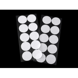 Buline arici autoadezive, complet (puf + scai), ø35 mm - Alb (1 Card)