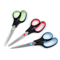 Foarfecă ergonomică, lungime 21 cm - Culoare aleatorie (1 Bucată)