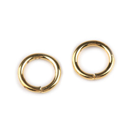 Inele metalice, ø12 mm - Auriu (100 Bucăți)