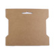 Card expunere panglici / șnururi, 14x16,3 cm - Maro natural (1000 Bucăți)