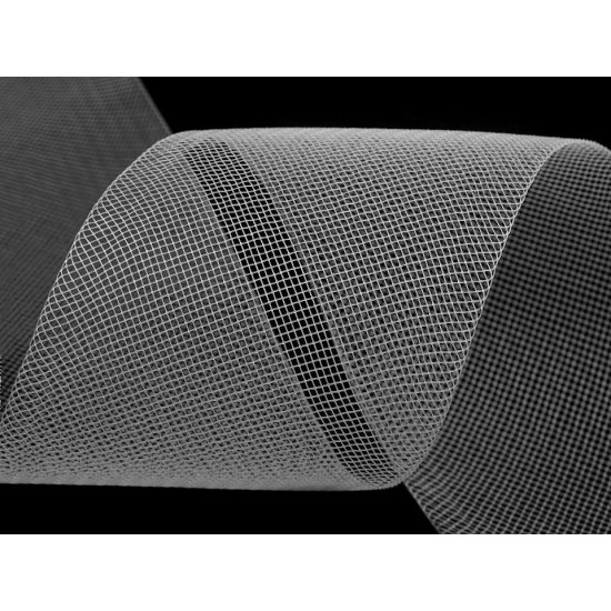 Rijelină rigidă, lățime 10 cm - Negru (1 Metru) Rijelină rigidă, lățime 10 cm - Negru (1 Metru)