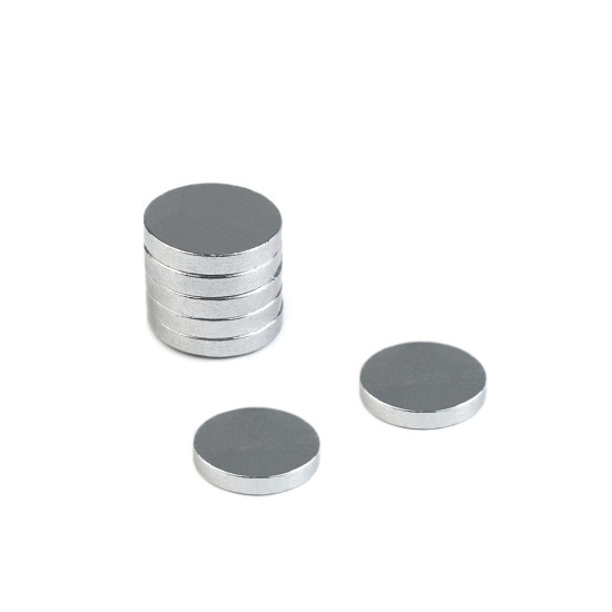 Magnet rotund, ø10 mm - Nichel (240 Bucăți)