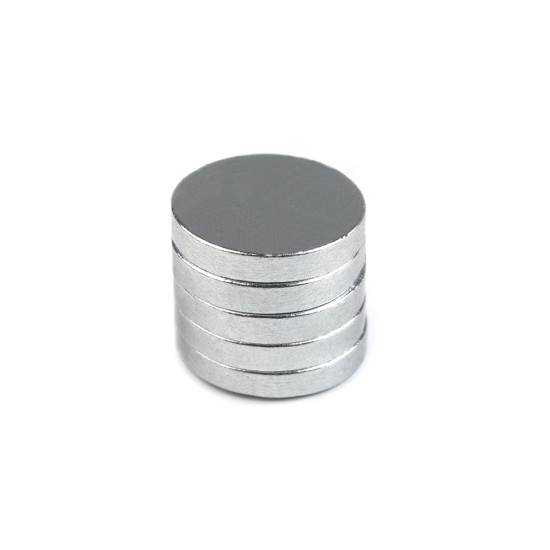 Magnet rotund, ø10 mm - Nichel (240 Bucăți)