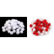 Pompoane cu lurex, ø15 mm - Alb (1000 Bucăți) Pompoane cu lurex, ø15 mm - Alb (1000 Bucăți)