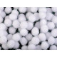 Pompoane cu lurex, ø15 mm - Alb (1000 Bucăți) Pompoane cu lurex, ø15 mm - Alb (1000 Bucăți)