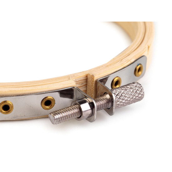 Gherghef din bambus pentru brodat, ø10 cm - Fag (1 Bucată) Gherghef din bambus pentru brodat, ø10 cm - Fag (1 Bucată)