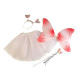 Costum zână fluture - Roșu (3 Seturi) Costum zână fluture - Roșu (3 Seturi)