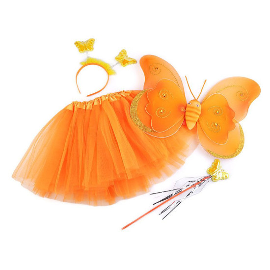 Costum zână fluture - Roșu (3 Seturi) Costum zână fluture - Roșu (3 Seturi)