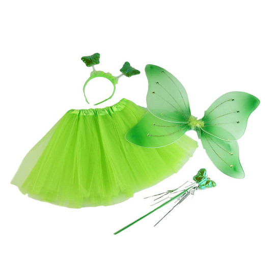 Costum zână fluture - Roșu (3 Seturi) Costum zână fluture - Roșu (3 Seturi)
