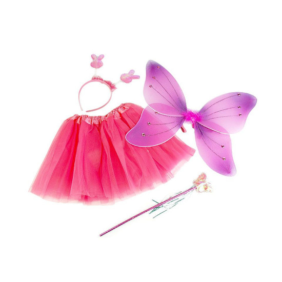 Costum zână fluture - Roșu (3 Seturi) Costum zână fluture - Roșu (3 Seturi)