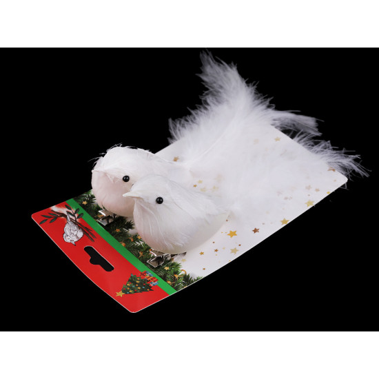 Decorațiune pasăre cu clips - Alb (2 Bucăți) Decorațiune pasăre cu clips - Alb (2 Bucăți)