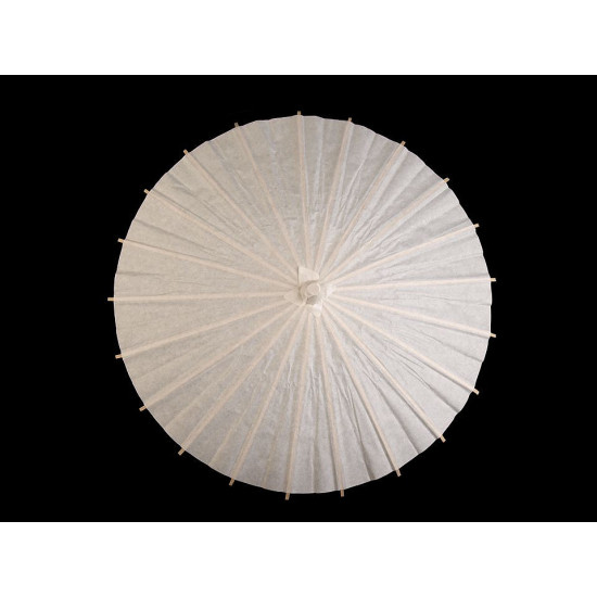 Umbrelă chinezească decorabilă, ø38,5 cm - Alb natural (1 Bucată) Umbrelă chinezească decorabilă, ø38,5 cm - Alb natural (1 Bucată)
