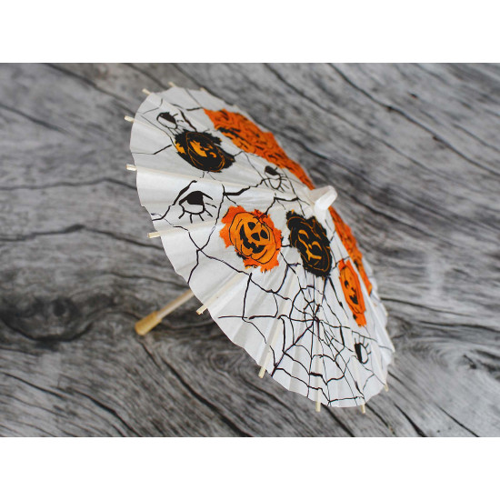 Umbrelă chinezească decorabilă, ø38,5 cm - Alb natural (1 Bucată) Umbrelă chinezească decorabilă, ø38,5 cm - Alb natural (1 Bucată)