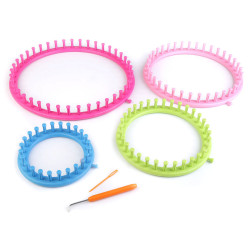 Set dispozitive tricotat circulare, 4 mărimi - Conform imaginii (1 Set)